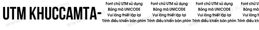 UTM Khuccamta字体转换